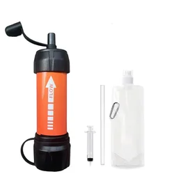 Filtro de agua portátil para senderismo y supervivencia - limpia