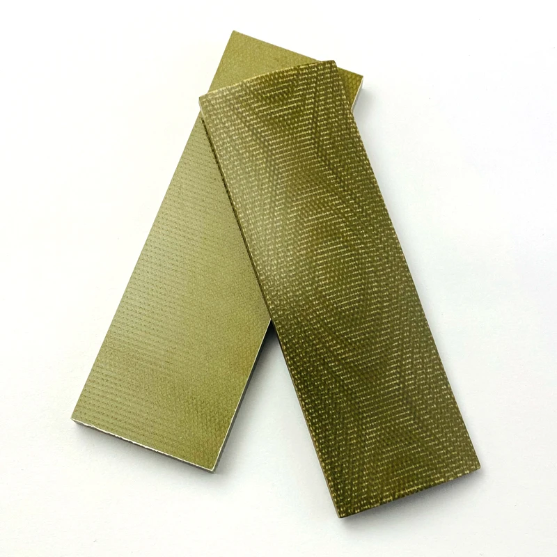 2 unids/lote 16 tipos de mango de cuchillo escala DIY fabricación de lino Micarta Material tablero para cuchillos herramientas agarre hacer materiales lino Mikata - imagen 3