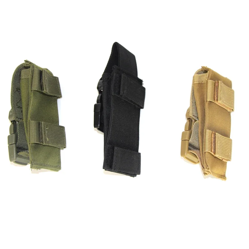 Molle soporte de linterna táctica para exteriores, bolsa de revista de pistola única, cuchillo de caza, funda de linterna, bolsa multiherramienta - imagen 3