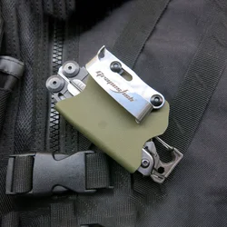 Kit EDC cuchillo y alicates tácticos con funda Kydex para cintura