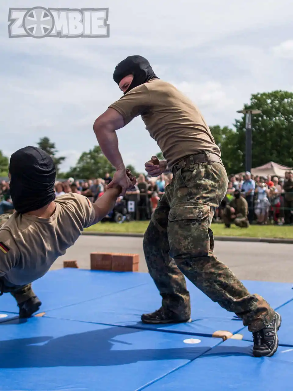 Pantalones tácticos de entrenamiento de combate multifuncionales KSK Outdoor Jungle Desert Spot Flecktarn Camo - imagen 3