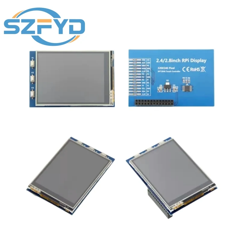 Pantalla Raspberry Pi de 2,8 pulgadas, pantalla táctil Raspberry Pi de 320x240, pantalla SPI compatible con 3B +/4B