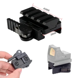 Base de montaje en riel táctico QD de 20mm RM SR VISM Red Dot Sight Raiser Mount soporte de desmontaje rápido de Metal con Base de mango QD