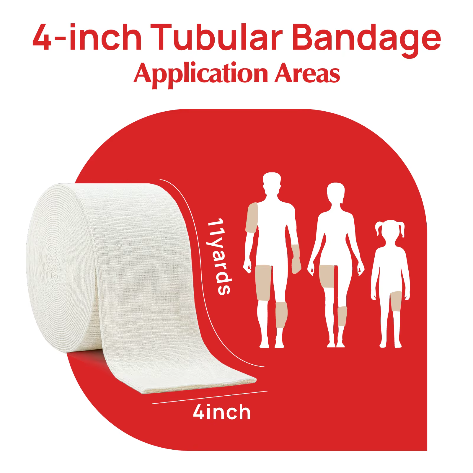 Carbou venda elástica tubular reutilizable para piernas y brazos - imagen 5