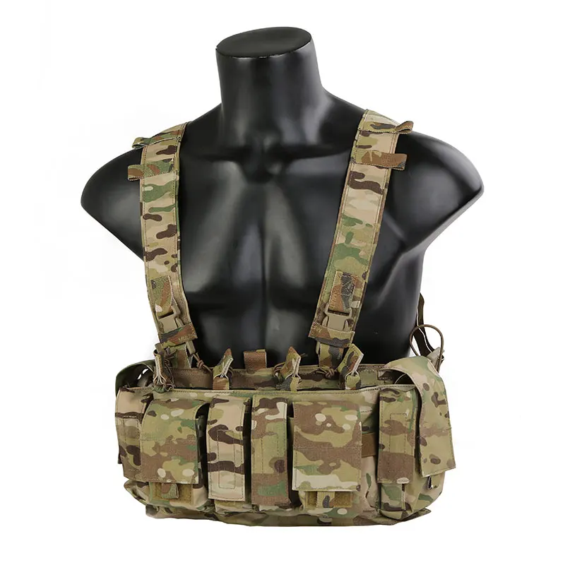 Emersongear-plataforma de pecho táctica estilo MF, chaleco de caza UW Gen IV, arnés, portador frontal dividido, bolsa de revista de cintura, bolsa Mag Airsoft - imagen 3