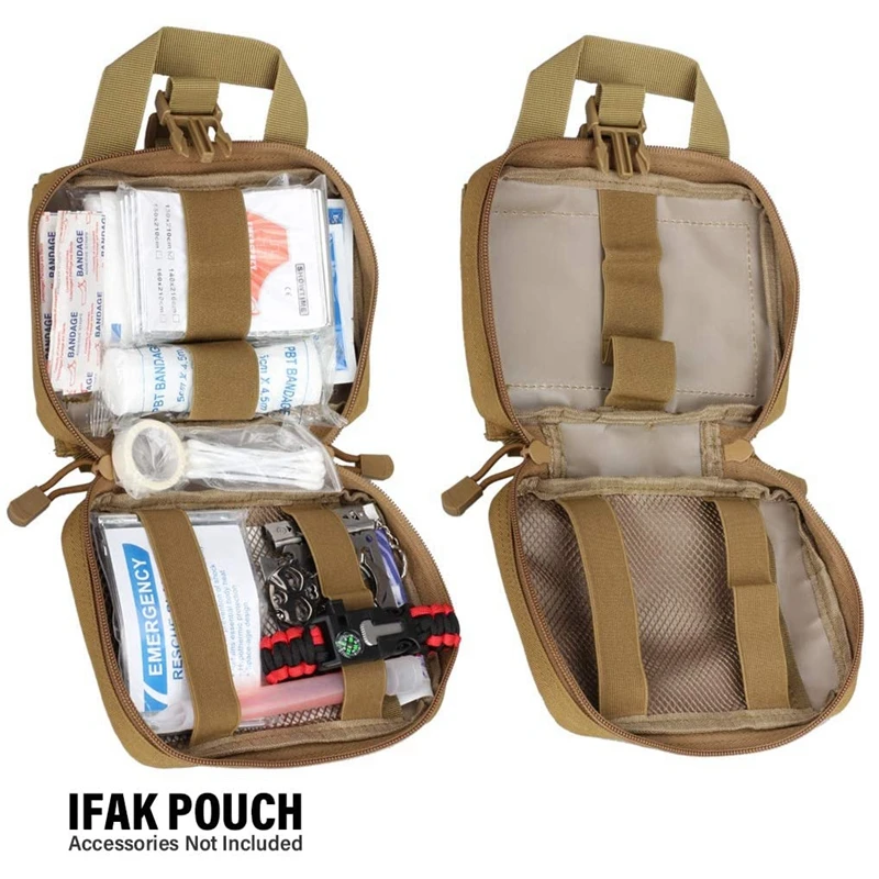 Bolsa táctica MOLLE Rip-Away EMT de primeros auxilios médicos IFAK, bolsa médica de torniquete de una mano - imagen 5