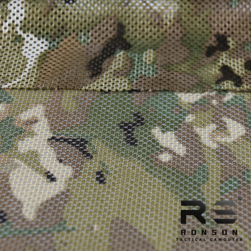 Tela de malla de camuflaje personalizada, tela gruesa de ojo de pájaro, chaleco táctico, cubierta de casco, ventilador militar, bricolaje, 230GSM - imagen 5