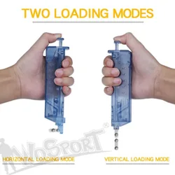 Cargador BB rápido de 100 rondas, caja de plástico, juego CS de Paintball, dispositivo de carga BB táctico, accesorio de tiro