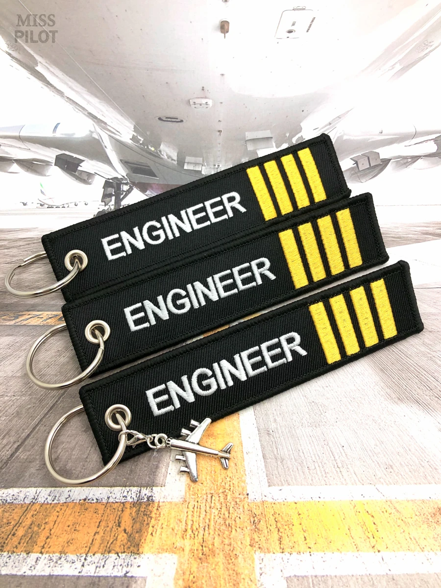 Paquete de llavero de aviación PILOT Streamers Flight Crew 2, 3, 4 bares - imagen 4