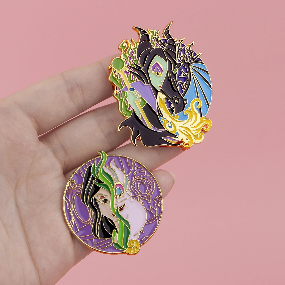 Alfileres esmaltados de bruja divertida, broche de pulpo para mujer en ropa, insignias de Metal, alfileres de solapa para mochilas, accesorios de joyería - imagen 3