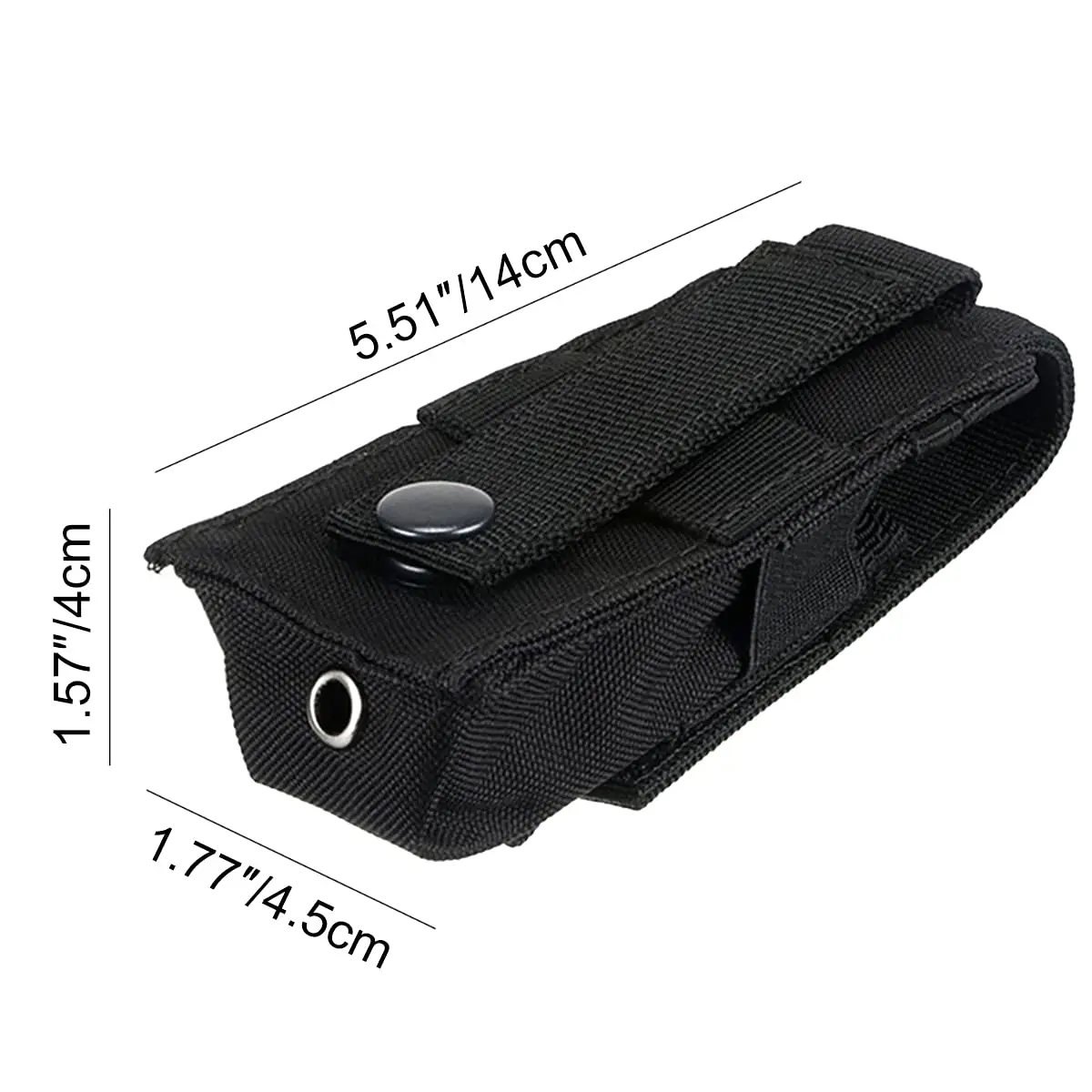 Bolsa táctica MOLLE de nailon ripstop para linterna - imagen 5