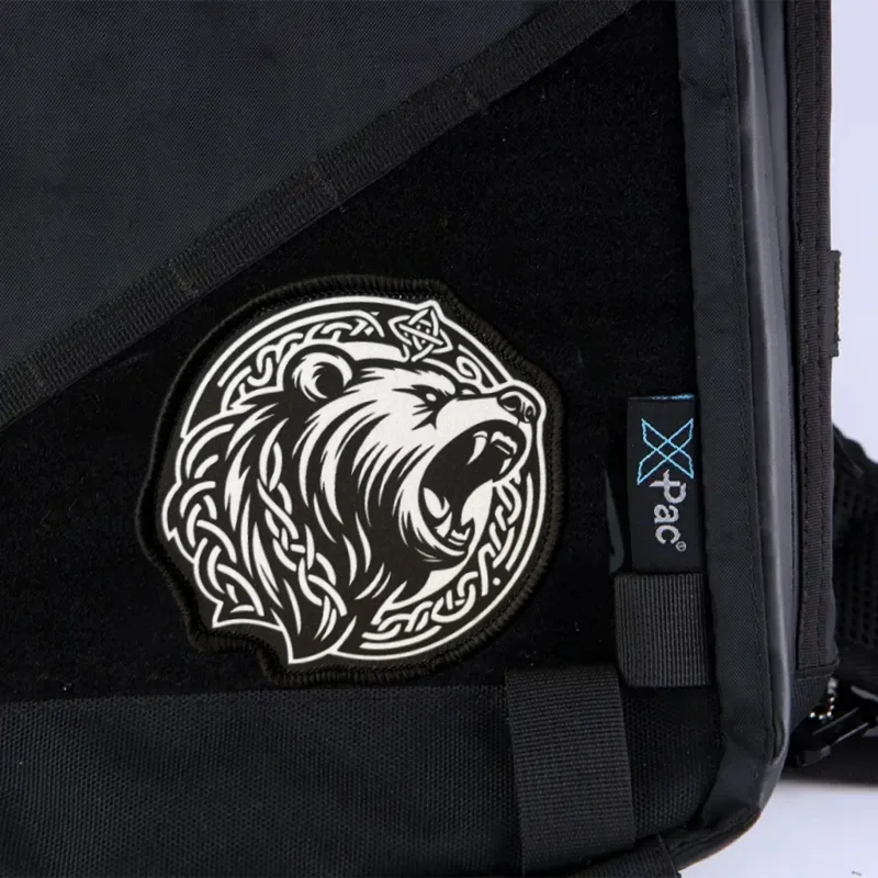 Parche de oso táctico, insignia de moral militar, mochila con gancho y bucle impreso, accesorios de decoración de ropa, brazalete adhesivo - imagen 5