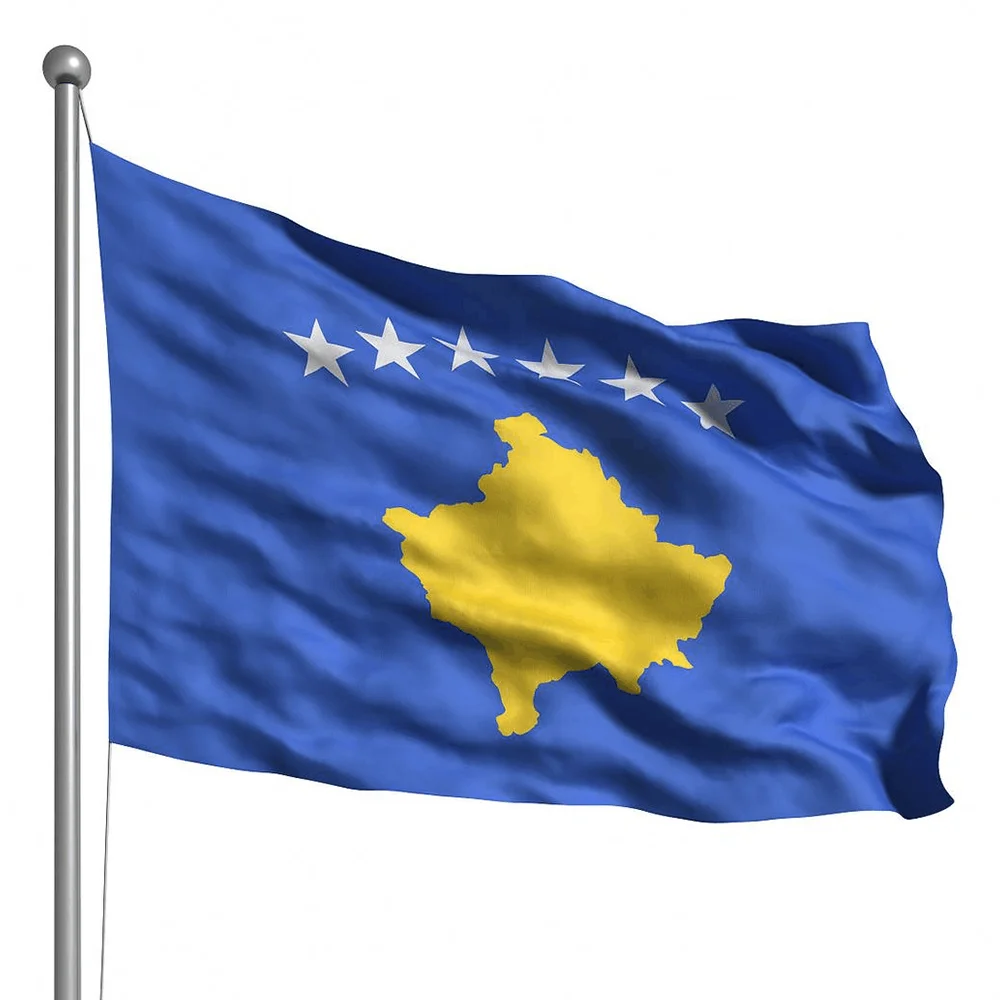 Bandera de Kosovo poliéster impresa para decoración nacional - imagen 4