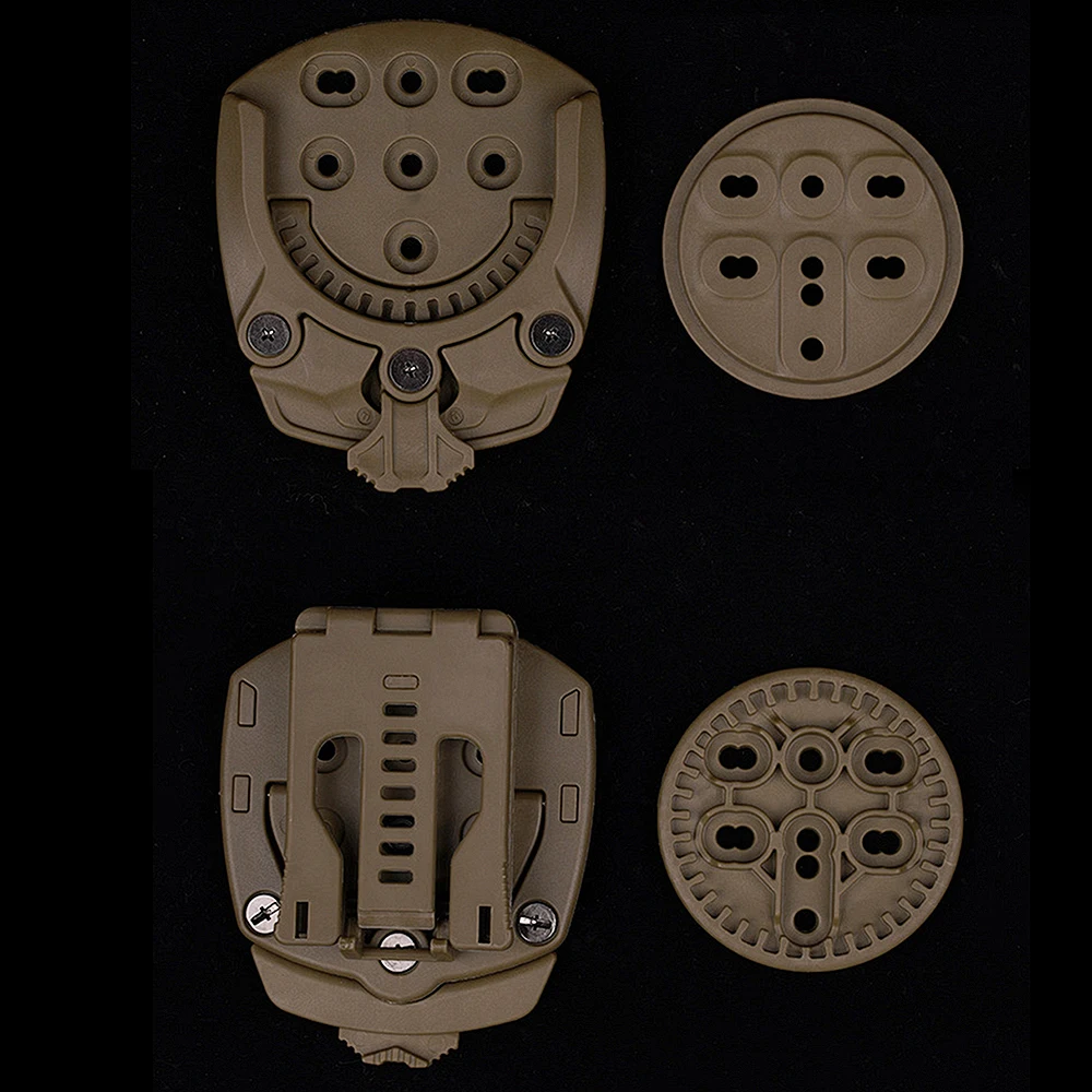 Bucle de cinturón táctico de montaje medio con sistema de conexión rápida, Base adaptadora de funda de Clip de cinturón, paleta de cinturón de rotación de 360 grados - imagen 4