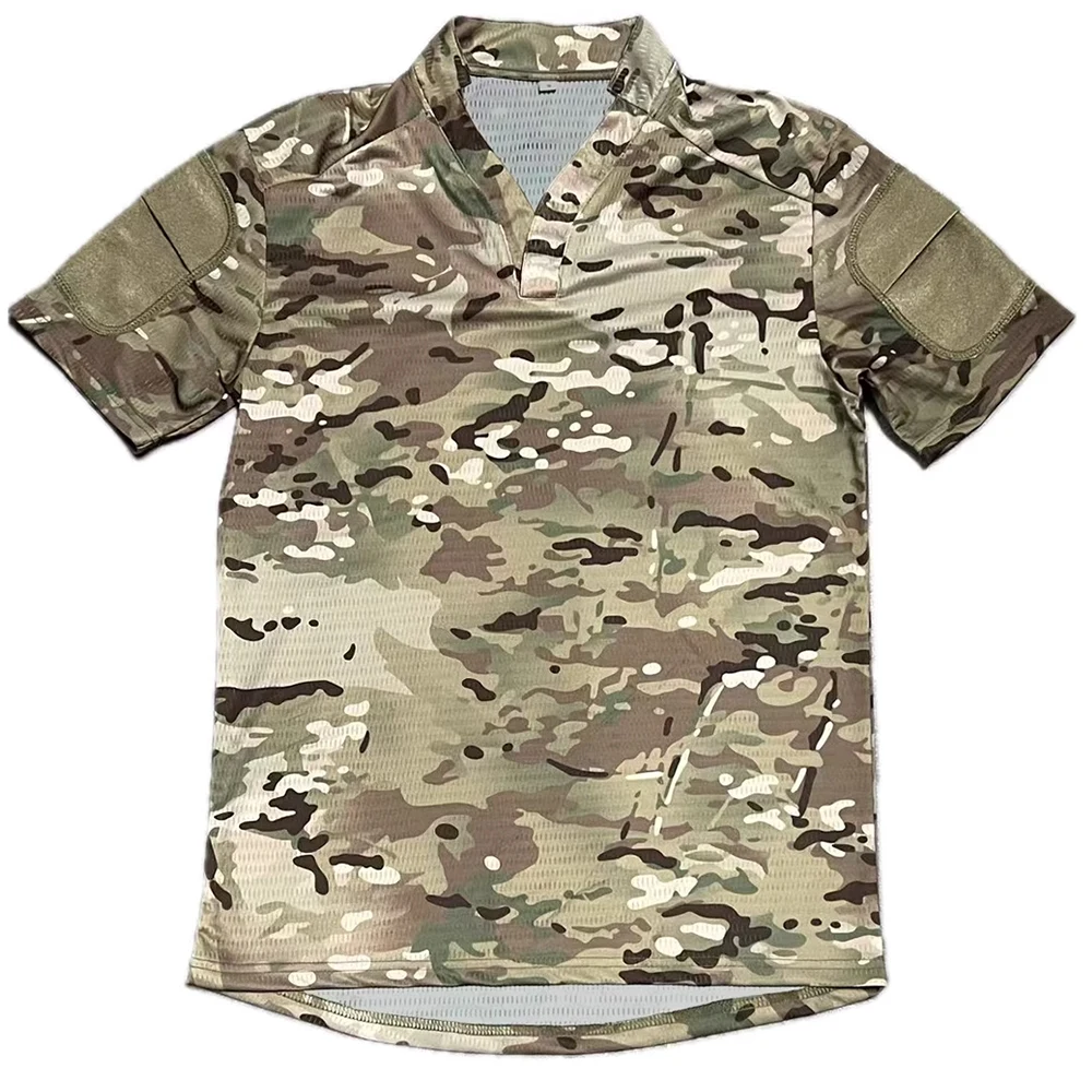 Nuevo deporte de caza al aire libre táctico MC camuflaje VS camiseta táctica tipo CP transpirable de secado rápido CAG camisa de manga corta Top - imagen 2