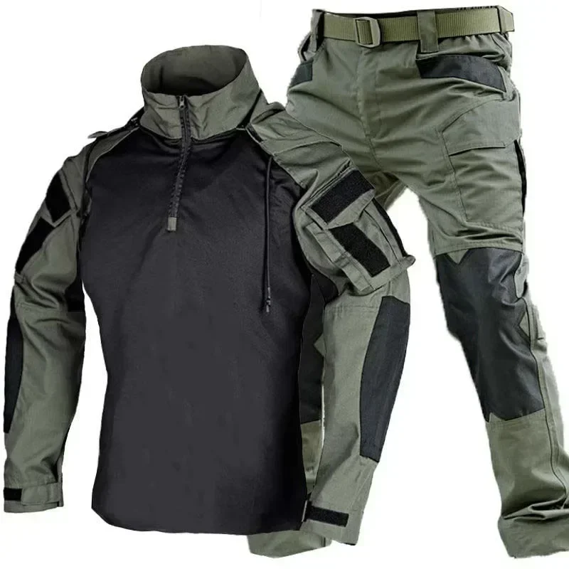 Uniforme de camuflaje, trajes tácticos, pantalones Cargo, ropa para hombre, conjunto, camisas de combate, Softair Airsoft Paintball, conjunto militar para hombre resistente al desgaste - imagen 2