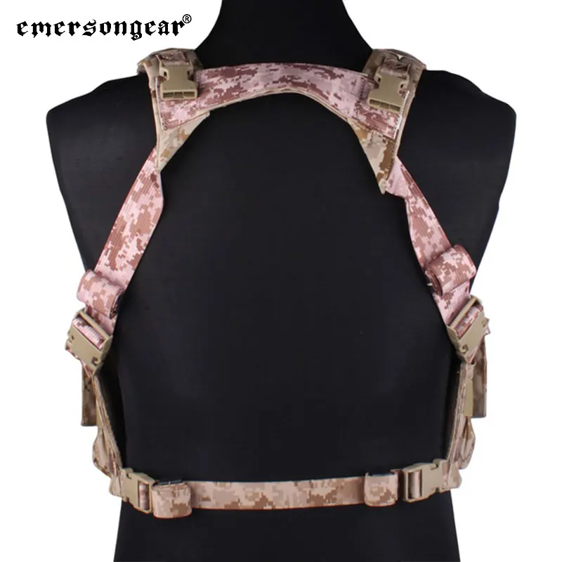 EMERSONGEAR 7,62 aparejo de pecho táctico con bolsa Mag para portador de placa Airsoft Trekking entrenamiento combate equipo caza - imagen 5
