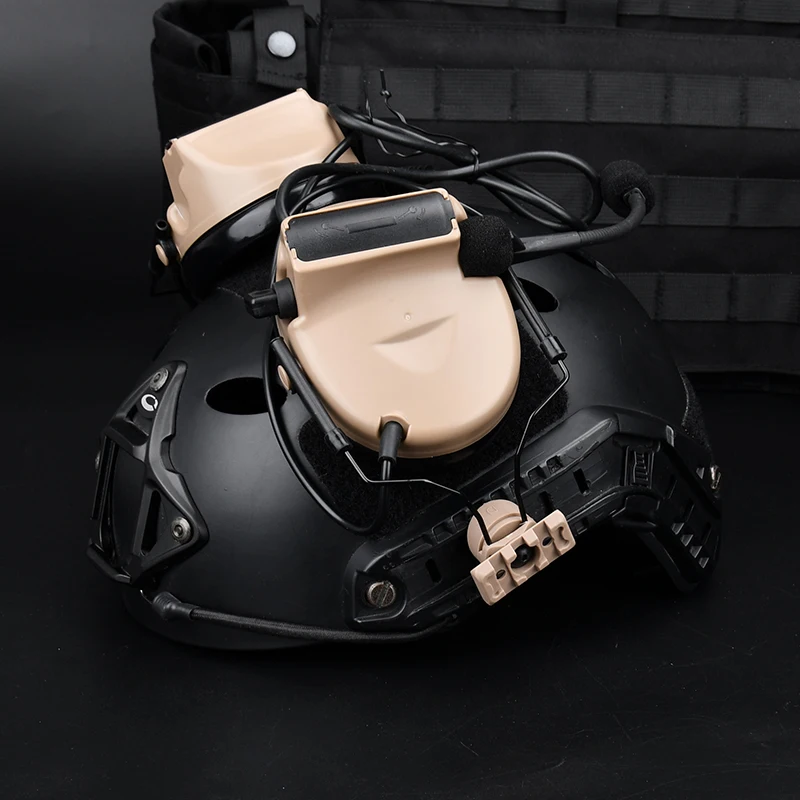 Soporte para auriculares tácticos Sordin 360 °   Ajuste rápido del adaptador de suspensión del riel de auriculares soporte táctico para auriculares MSA C2 - imagen 3