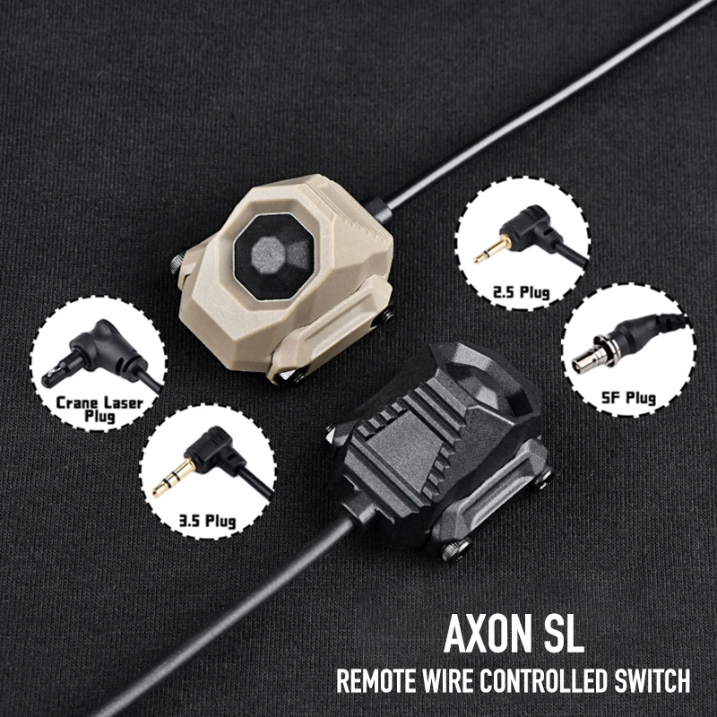 WADSN táctico AXON SL SYNC 7 Mini interruptor remoto Picatinny para Surefire M300 M600 2,5 3,5 SF enchufe de grúa NGAL PEQ-15 láser - imagen 5