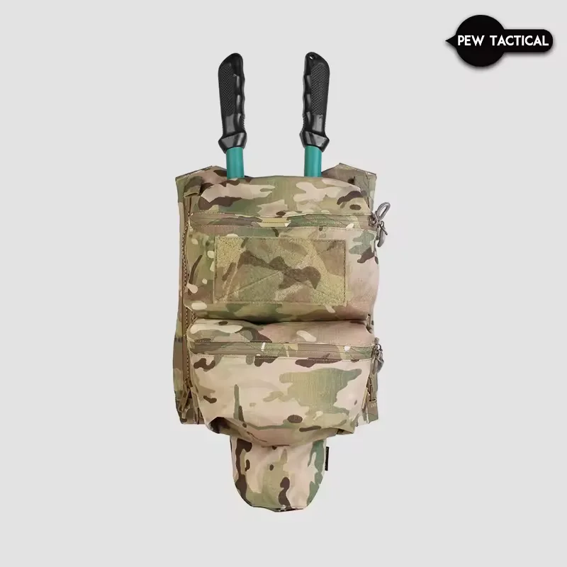 PEW TACTICAL FERRO STYLE Panel trasero extensión de cremallera Airsoft placa portadora accesorios UA86 - imagen 2