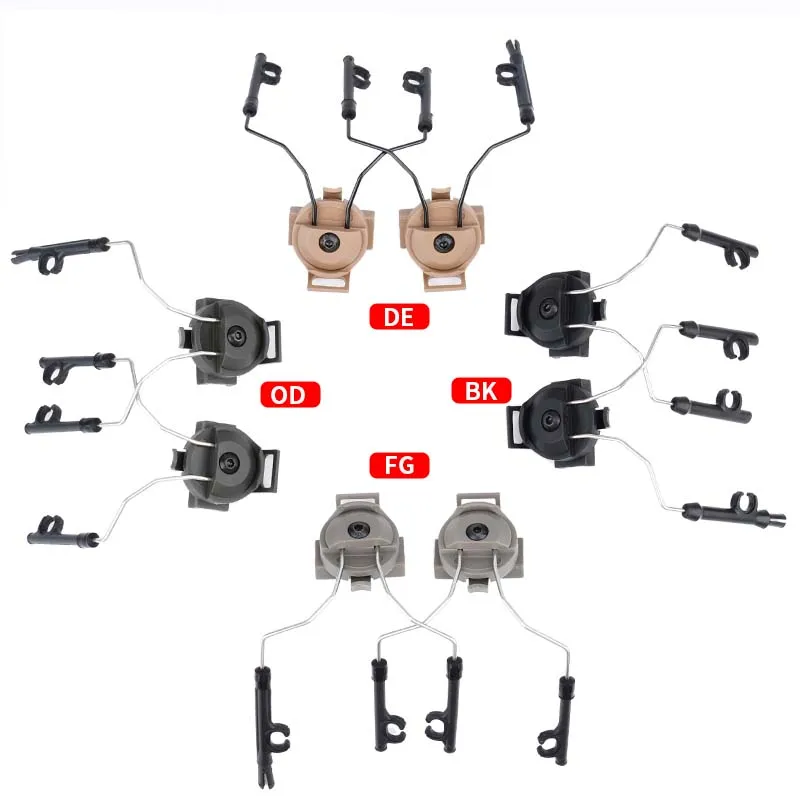 Comtac-Soporte de auriculares táctico para casco, Riel lateral de arco rápido, soporte de cabeza, accesorios militares de caza al aire libre - imagen 2