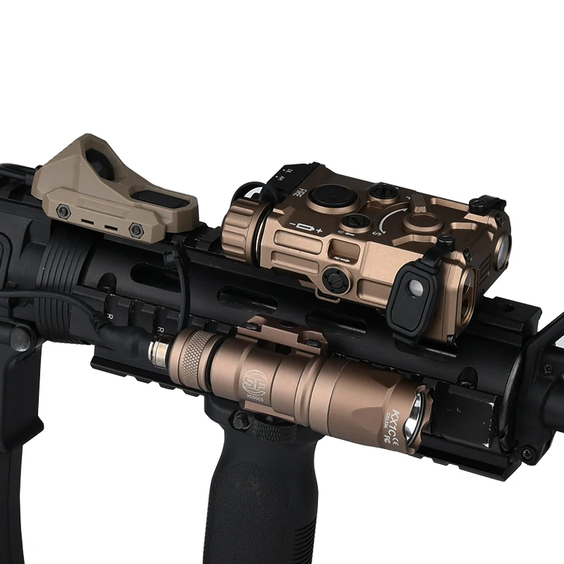 Linterna de Metal de Metal OGL Surefir táctica M600 M300, arma de caza, interruptor de hacha láser rojo verde, ajuste de 20mm, riel DBAL NGAL PEQ - imagen 4