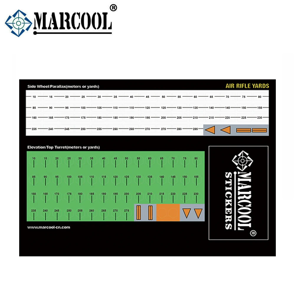 Marcool pegatinas para mira telescópica – adhesivas de torretas - imagen 3
