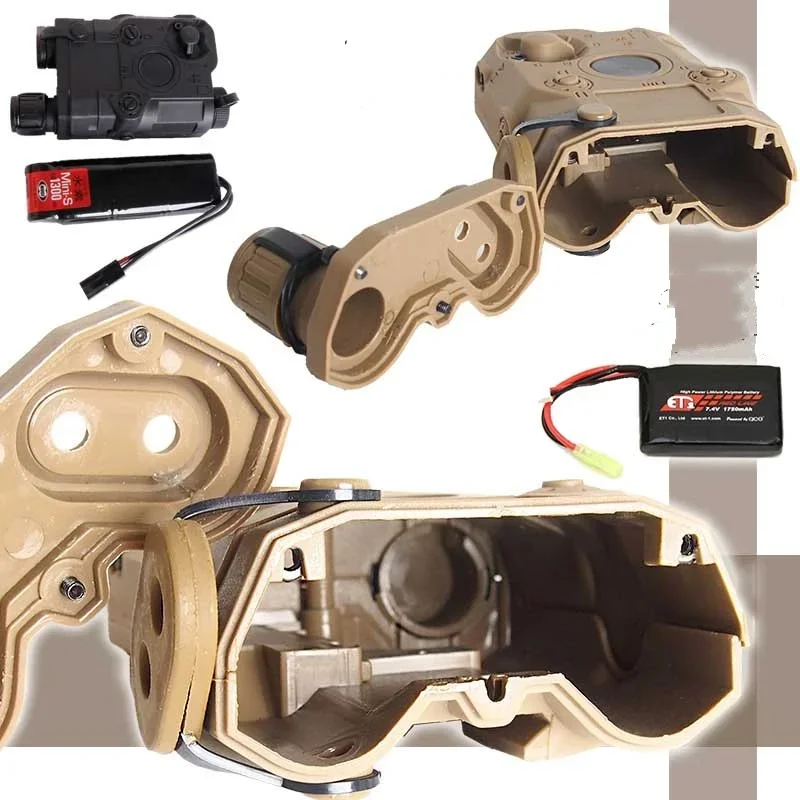 Caja de batería FMA PEQ-15 ficticia Airsoft PEQ 15 soporte de caja de batería accesorios de Paintball de caza - imagen 4