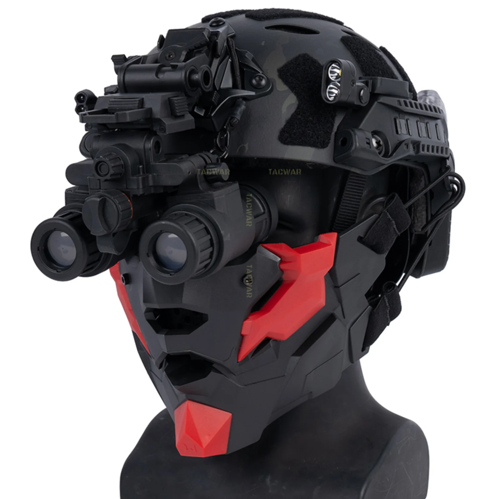 Máscara Airsoft táctica mecánico, media con respiración y silicona - imagen 3