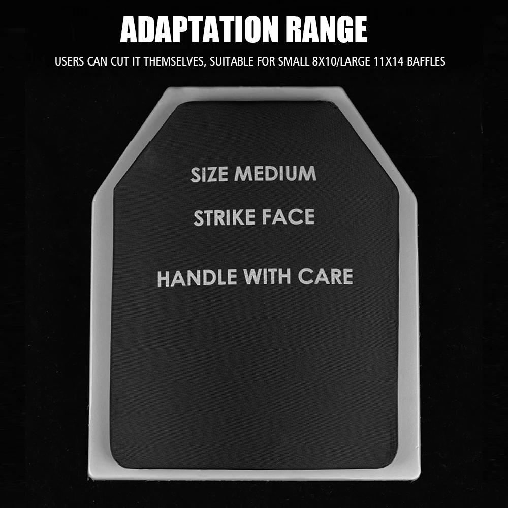 Chaleco táctico con revestimiento de placa a prueba de balas, absorción de impacto, Airsoft, adecuado, 8.0 x 10.0 in, 10.0 x 12.0 in, 11.0 x 14.0 in, placa deflectora, 2 uds. - imagen 3
