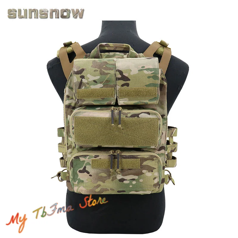 SUNSNOW-Bolsa de almacenamiento para chaleco JPC 2,0 AVS, Panel táctico con cremallera, accesorio de Panel trasero, novedad - imagen 2