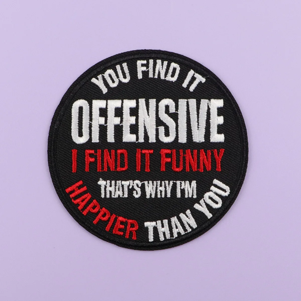 Parche bordado para planchar I FIND IT FUNNY - accesorio de ropa - imagen 5