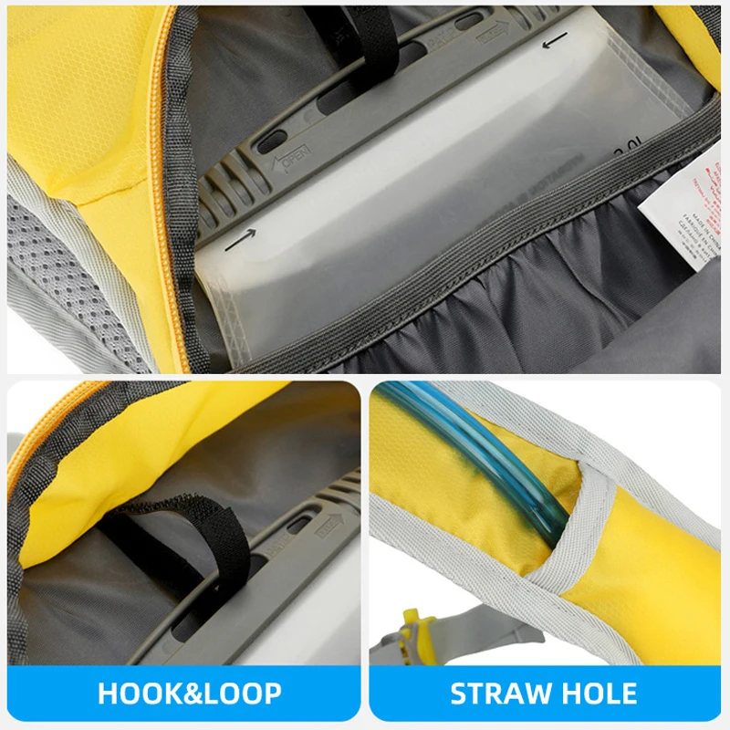 Mochila para escalada al aire libre, hidratación, viaje, senderismo, ciclismo, Camping, bolsa para correr, almacenamiento grande, mochila para bicicleta y carretera para maratón - imagen 5