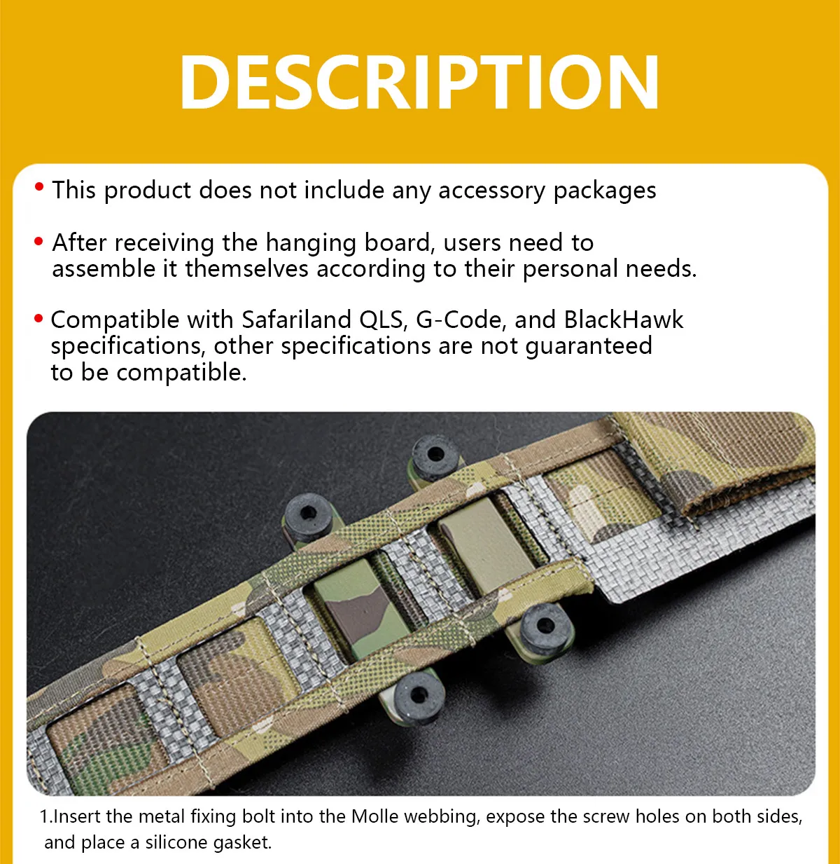 Nueva plataforma de transporte de pierna caída, adaptador de funda de pistola táctica ajustable Modular de Metal Compatible con accesorios adaptadores QLS Airsoft - imagen 4