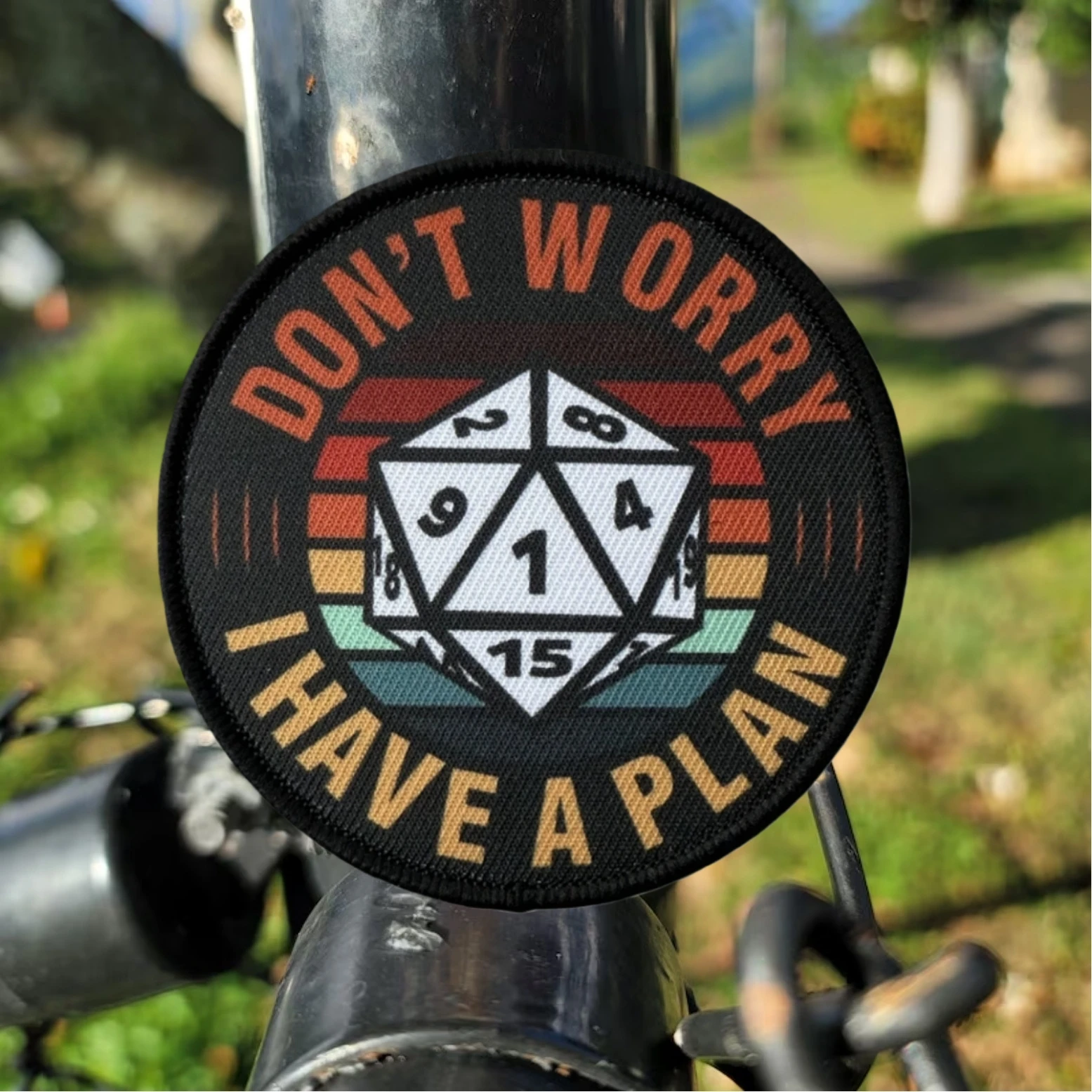 No te preocupes, tengo un plan, parche táctico moral impreso, apliques, dados militares, parches de gancho y bucle, pegatinas personalizadas para mochila - imagen 5