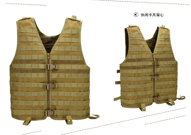 Chaleco táctico multifuncional para exteriores, chaleco táctico de campo desmontable rápido, suministros de Cs en vivo, equipo táctico deportivo - imagen 4