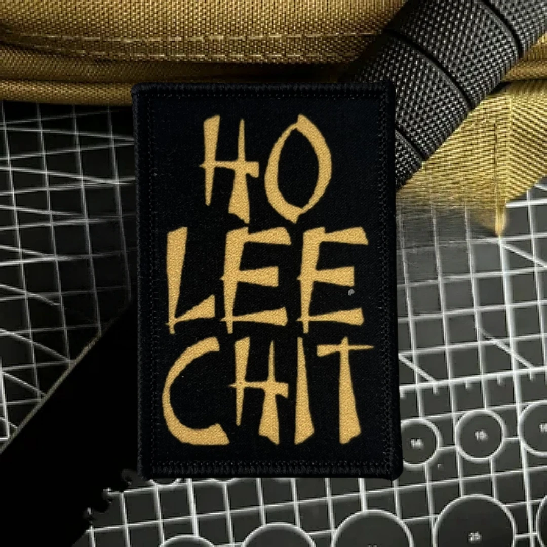 Insignia de moral táctica HO LEE CHIT, parches de gancho y bucle impresos divertidos para ropa, pegatina para mochila del ejército militar - imagen 4