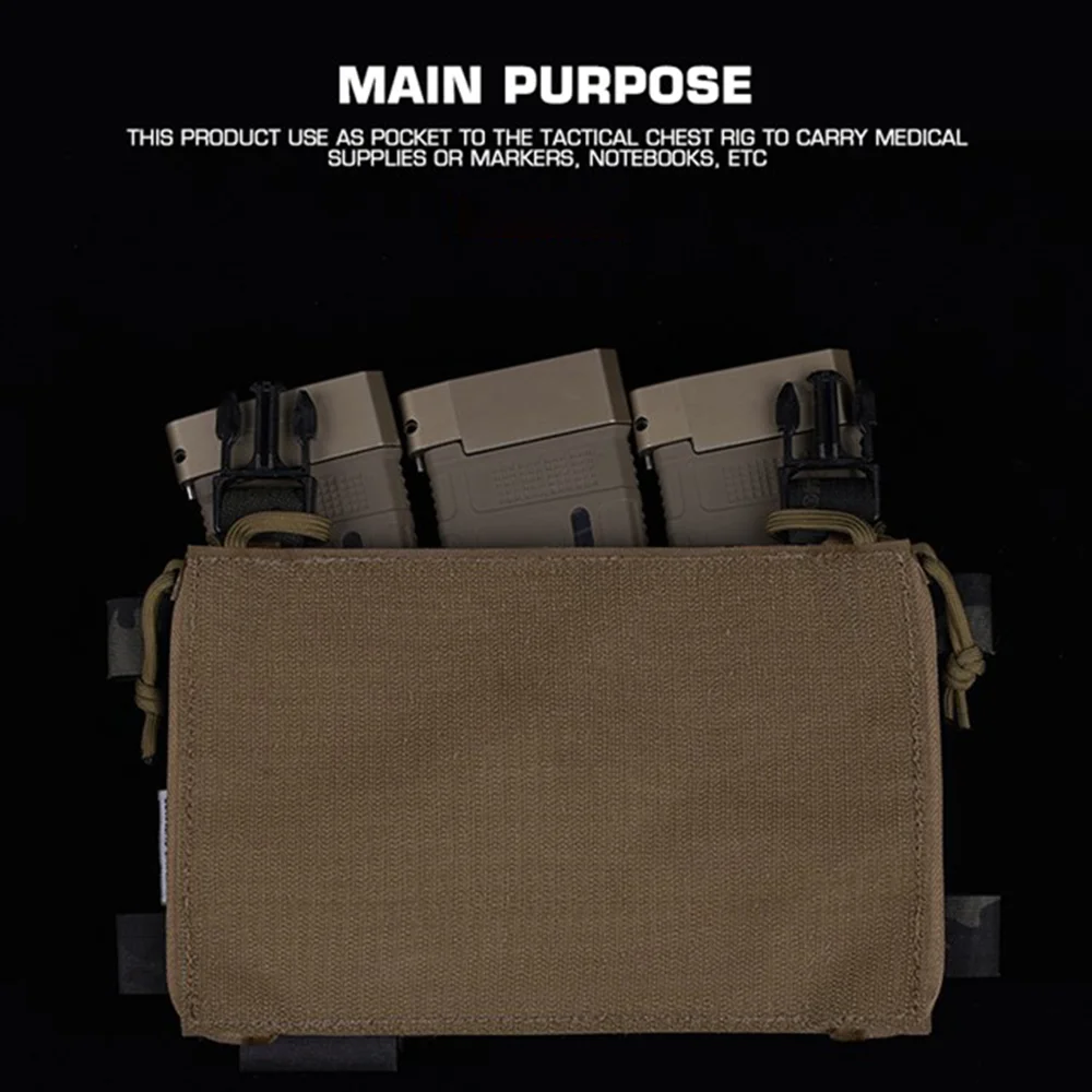 Bolsa de aparejo de pecho D3CRM MK3, bolsa de Burrito MK4 MKV, portador de placa de Micro lucha, bolsillo interno, accesorios tácticos de caza Airsoft - imagen 5