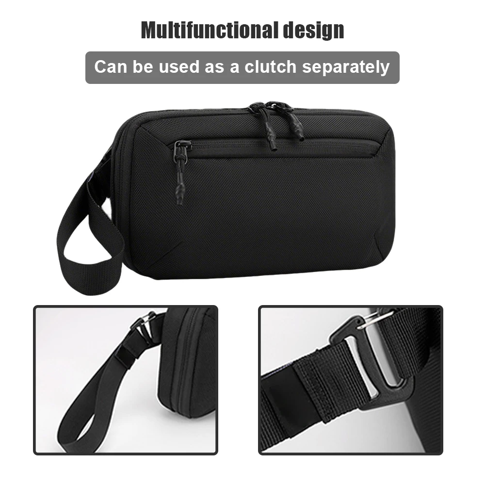 Riñonera táctica impermeable para hombre, riñonera cruzada para deportes al aire libre, bolsa de escalada para caza - imagen 5