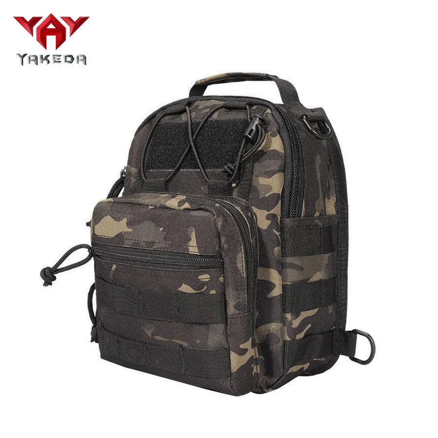 YAKEDA Bolsa de ciclismo, bolsa de pecho pequeña deportiva de camuflaje, bolsa de pesca para adiestramiento al aire libre cruzada diagonal de un solo hombro, riñonera Luya - imagen 2