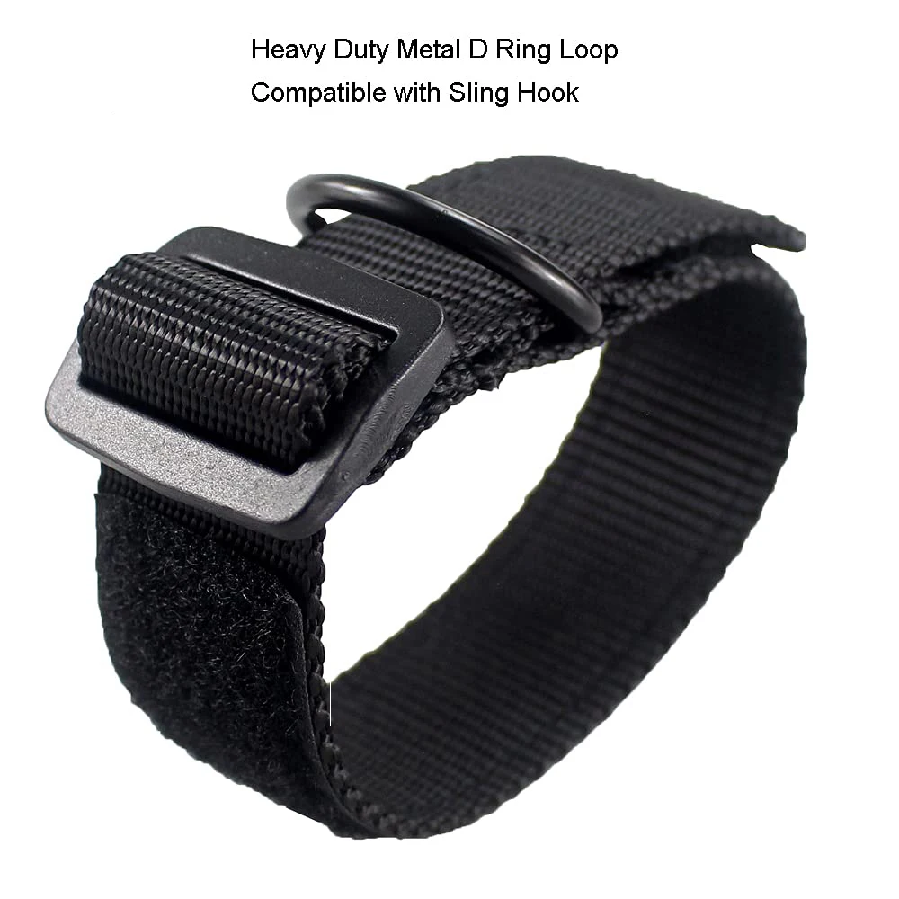 Adaptador de eslinga Universal ajustable para Rifle, accesorio de correa de hombro de nailon con bucle de anillo en D resistente para caza - imagen 5