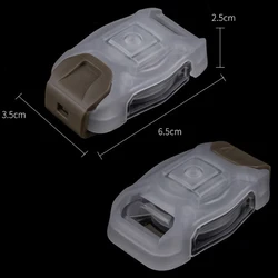 Luz estroboscópica táctica NANO con fijación MOLLE para casco