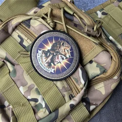 Parche militar Alejandro Magno con gancho y bucle para ropa