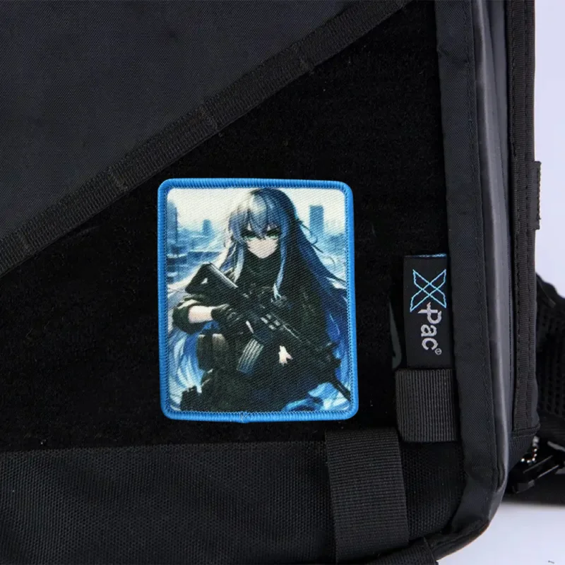Parche táctico de Anime para chica, insignia de moral militar con estampado de gancho y bucle, mochila, accesorios de decoración de ropa, pegatinas, brazalete - imagen 5