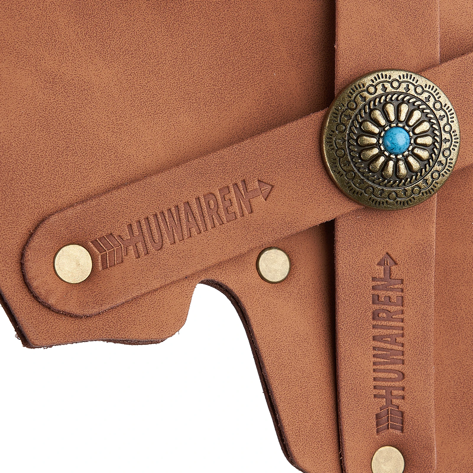 Bolsa de flecha Simple y portátil, Material PU marrón para caza y tiro al aire libre, 63x14cm - imagen 4