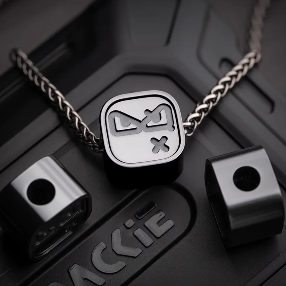 Parche magnético cuchillo colgante módulo de humor collar de Metal aleación de circonio EDC Paracord tejido decoración DIY - imagen 3