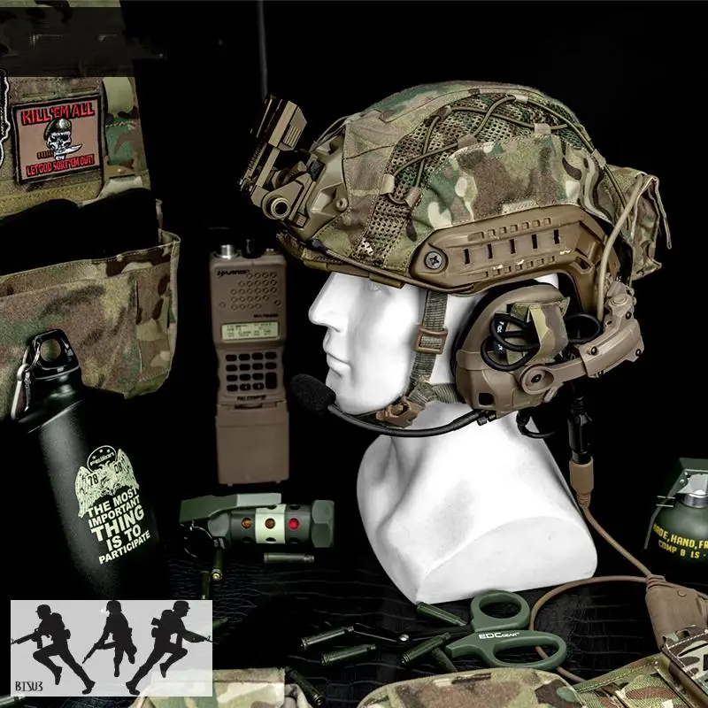 Arnés de cables NVG para casco de caza y Airsoft, equipo táctico de 2 piezas, tipo Paster, para auriculares, intercomunicador - imagen 5