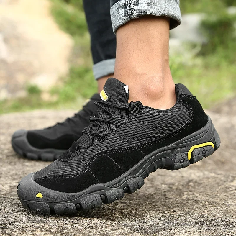 Otoño hombres zapatos de senderismo al aire libre combate militar táctico impermeable transpirable ejército entrenamiento zapatillas antideslizantes zapatos de Trekking - imagen 2