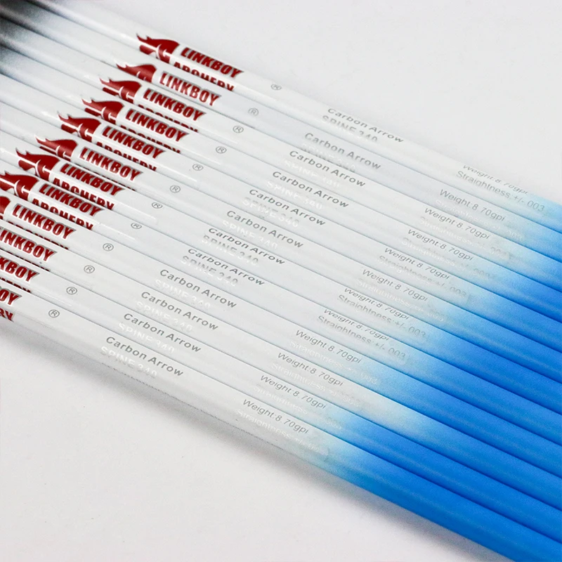 Eje de flecha de carbono 100% puro, 12 piezas, ID, 6,2mm, SP800, accesorios de bricolaje, arco compuesto, arco tradicional, arco largo de caza - imagen 3