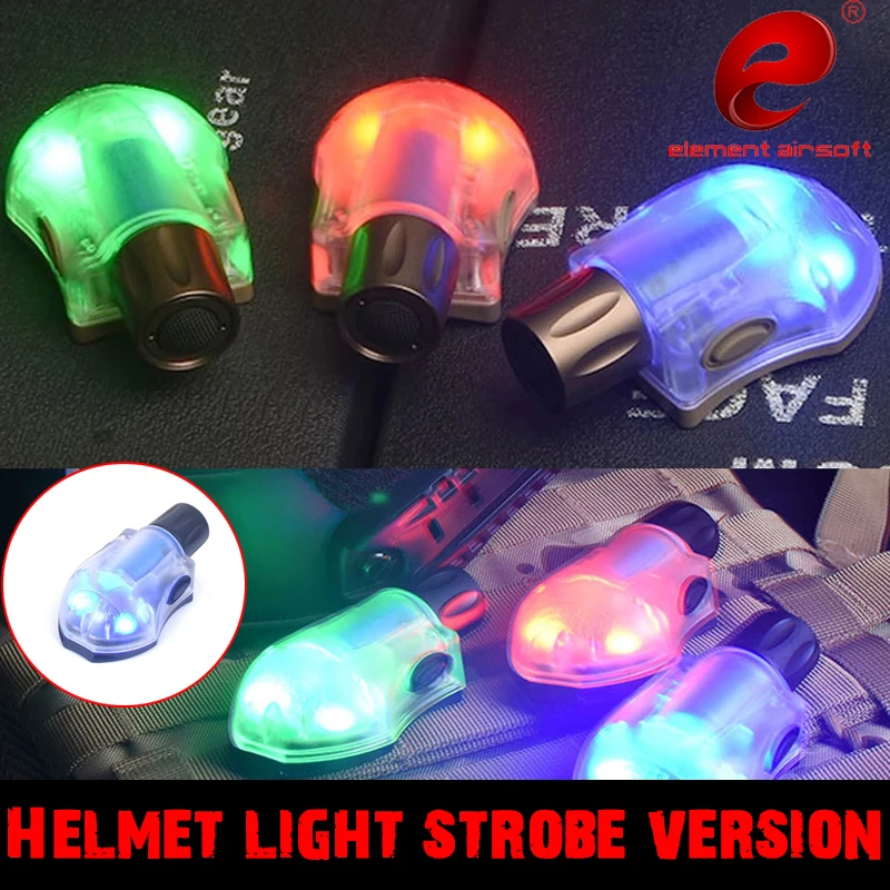 ELEMENT Luz casco táctica impermeable – IR estroboscópica multicolor - imagen 4